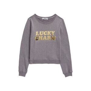 Sub Urban Riot Kids' Lucky Charm Graphic Sweatshirt In Heather Grey XLarge $48